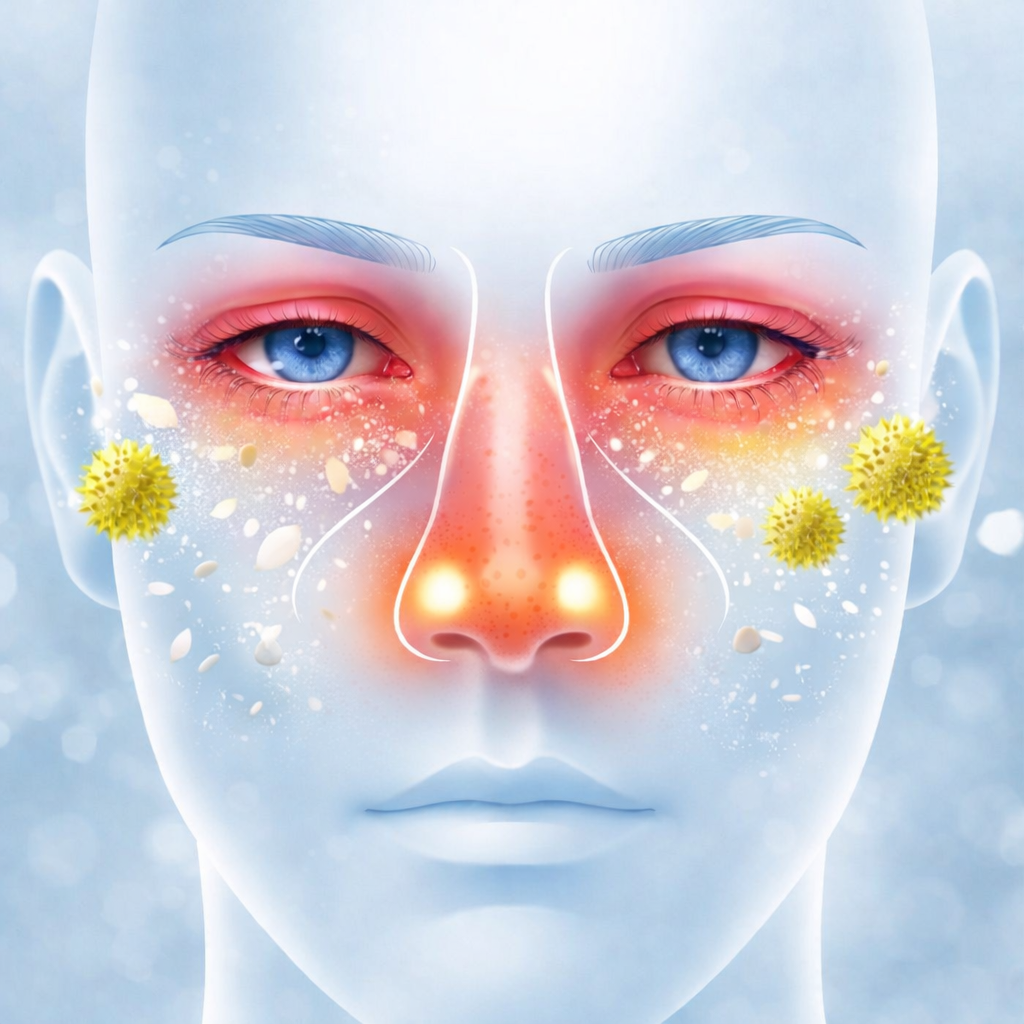 Alergie la polen particule alergene reactie sistem imunitar simptome respiratorii