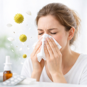 Rinita alergica simptome stranut congestie nazala alergie polen