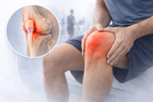 tendinopatie rotuliana ilustratie medicala inflamatie tendon rotulian durere sub rotula